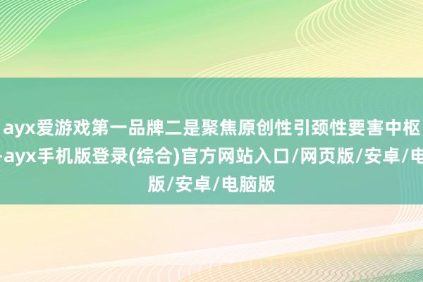 ayx爱游戏第一品牌二是聚焦原创性引颈性要害中枢工夫-ayx手机版登录(综合)官方网站入口/网页版/安卓/电脑版