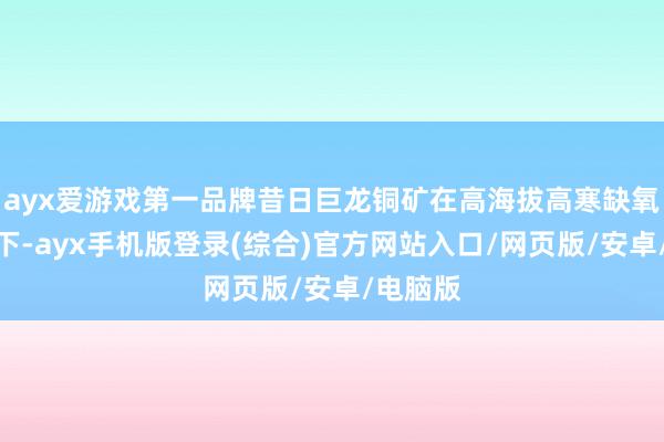 ayx爱游戏第一品牌昔日巨龙铜矿在高海拔高寒缺氧的环境下-ayx手机版登录(综合)官方网站入口/网页版/安卓/电脑版