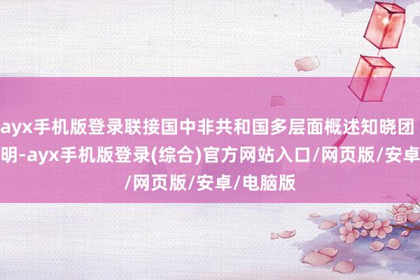 ayx手机版登录联接国中非共和国多层面概述知晓团 29 日说明-ayx手机版登录(综合)官方网站入口/网页版/安卓/电脑版