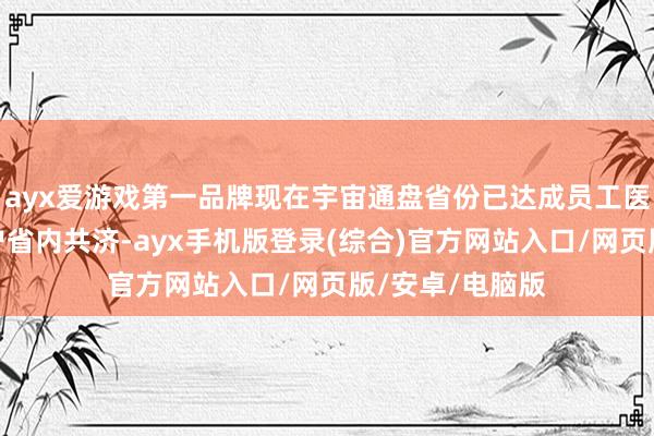 ayx爱游戏第一品牌现在宇宙通盘省份已达成员工医保个东谈主账户省内共济-ayx手机版登录(综合)官方网站入口/网页版/安卓/电脑版