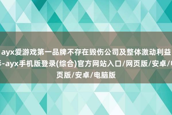 ayx爱游戏第一品牌不存在毁伤公司及整体激动利益的情形-ayx手机版登录(综合)官方网站入口/网页版/安卓/电脑版