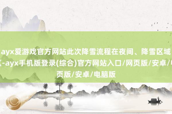 ayx爱游戏官方网站此次降雪流程在夜间、降雪区域在山区-ayx手机版登录(综合)官方网站入口/网页版/安卓/电脑版