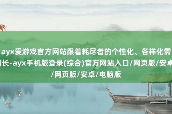 ayx爱游戏官方网站跟着耗尽者的个性化、各样化需求阻挡增长-ayx手机版登录(综合)官方网站入口/网页版/安卓/电脑版