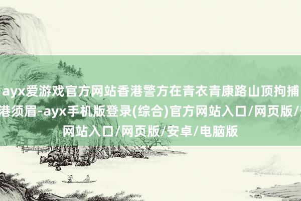 ayx爱游戏官方网站香港警方在青衣青康路山顶拘捕又名35岁香港须眉-ayx手机版登录(综合)官方网站入口/网页版/安卓/电脑版